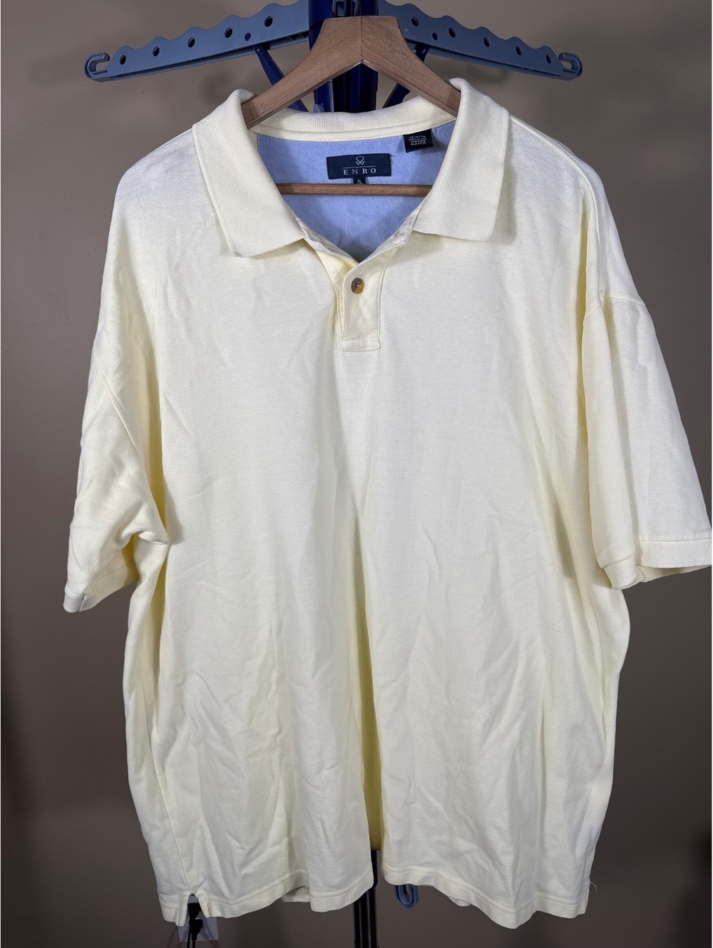 Enro XL Yellow Polo Shirt 100% Cotton Made in USA